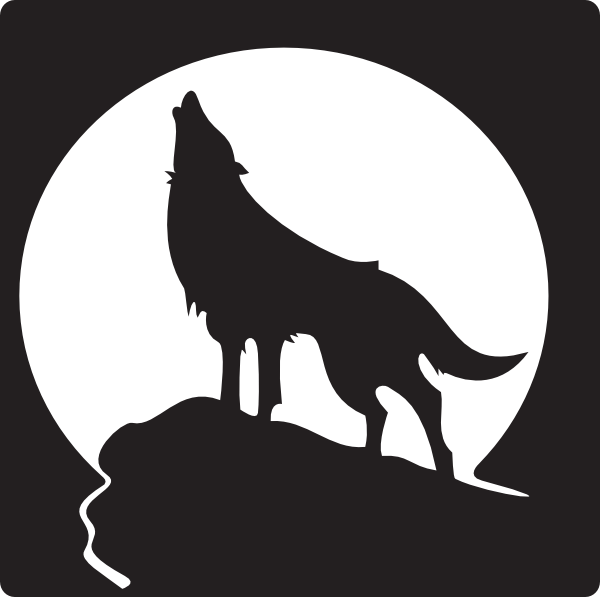 600x597 Free Clip Art Wolves Howling Wolf Clip Art