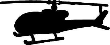 368x152 Helicopter Clip Art Silhouette Clipart Collection
