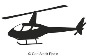 300x193 Helicopter Silhouette Vector Illustration Vector Clipart