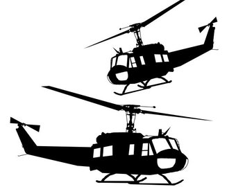 Huey Helicopter Silhouette at GetDrawings | Free download