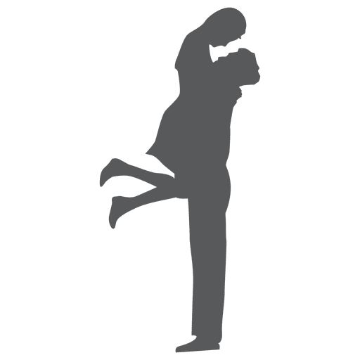 512x512 Hot Couple Hugging Silhouette