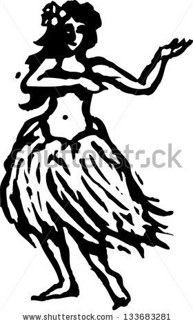 Hula Dancer Silhouette