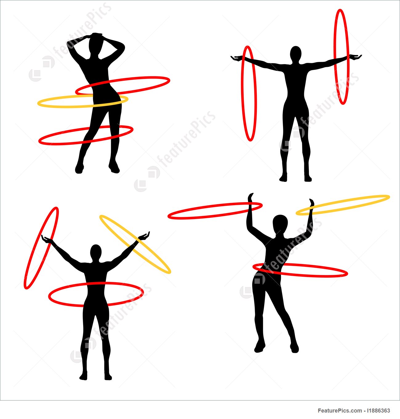 1299x1360 Illustration Of Hula Hoops