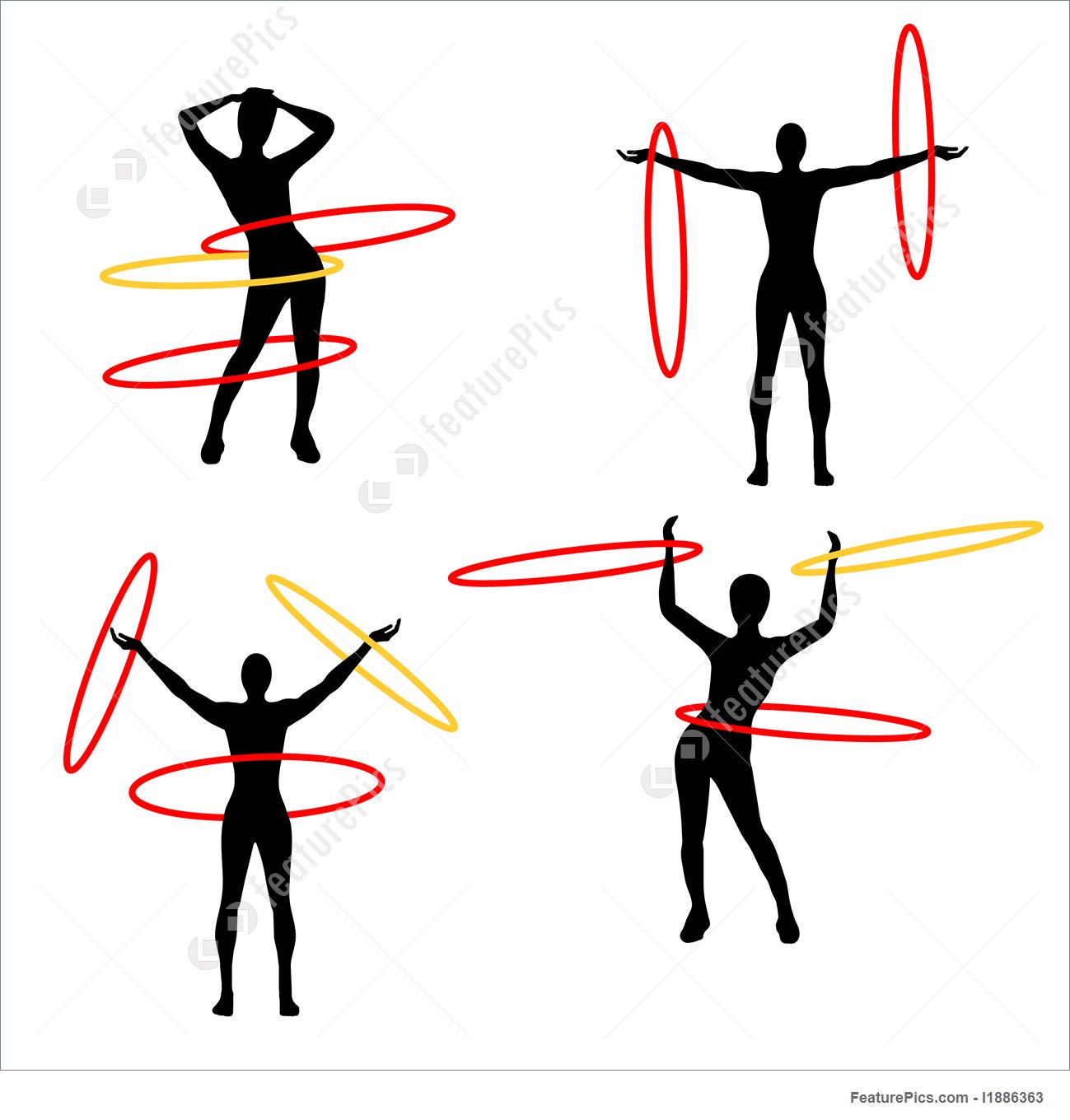 Hula Hoop Silhouette at GetDrawings | Free download