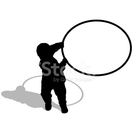 440x440 Young Boy With A Hula Hoop (Vector Amp Stock Vector