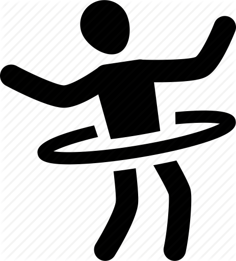 463x512 Athlete, Exercise, Hoop, Hula, Silhouette, Sport Icon Icon