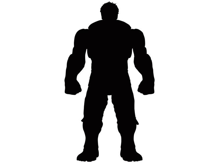 752x564 Hulk Silhouette Superhero Decals Silhouettes