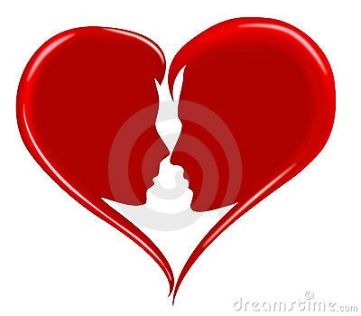 400x350 Download Love Heart Red Romance Lovers Silhouette Royalty Free