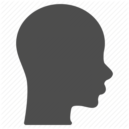 512x512 Brain, Face, Head, Human, Patient Head, Profile, Silhouette Icon