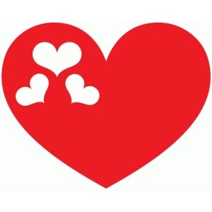 300x300 Hearts In Heart Silhouette Design, Silhouettes And Store