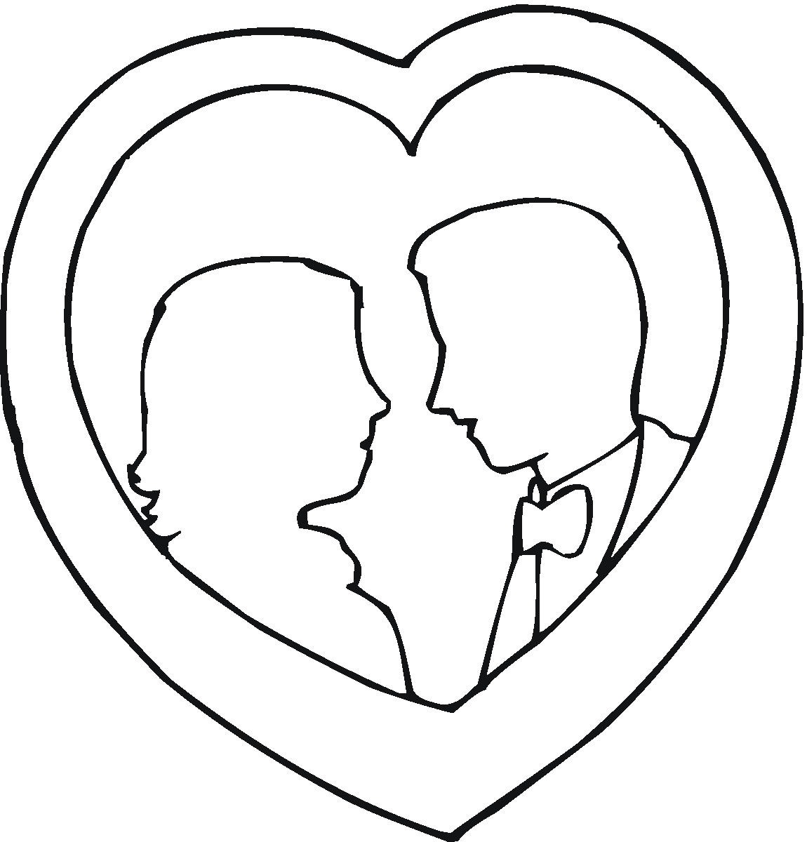1150x1200 Couple Heart Silhouette Clipart