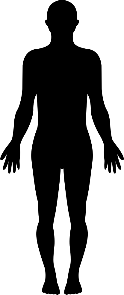 414x981 Standing Human Body Silhouette Svg Png Icon Free Download ( 35569