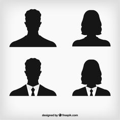 236x236 Male Head Silhouette Outline Masculine