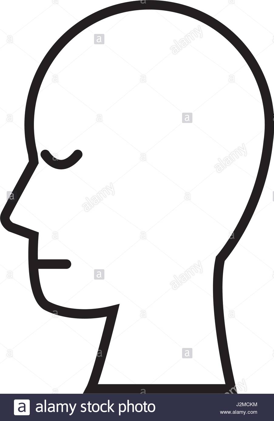 903x1390 Silhouette Head Human People Image Outline Stock Vector Art