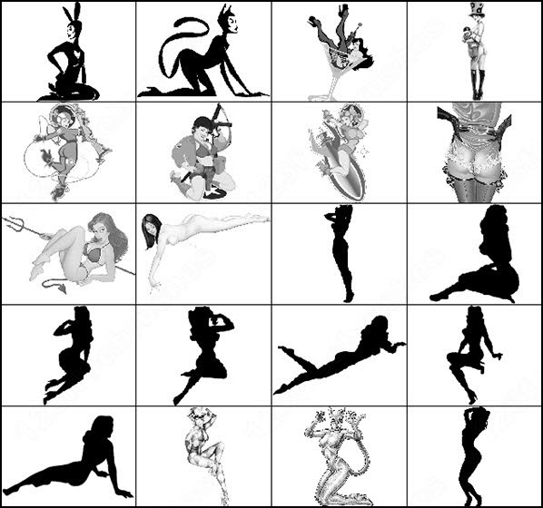 598x560 Pinup Girls Brush Photoshop Brushes In Photoshop Brushes Abr