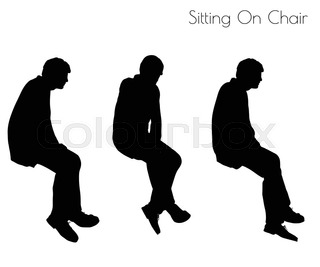 320x267 Eps 10 Vector Illustration Of Man And Woman Silhouette In Sitting
