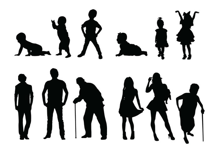 700x490 Human Silhouette Vector Free