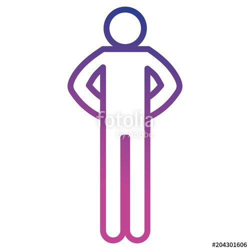 500x500 Figure Human Silhouette Avatar Vector Illustration Design Stock