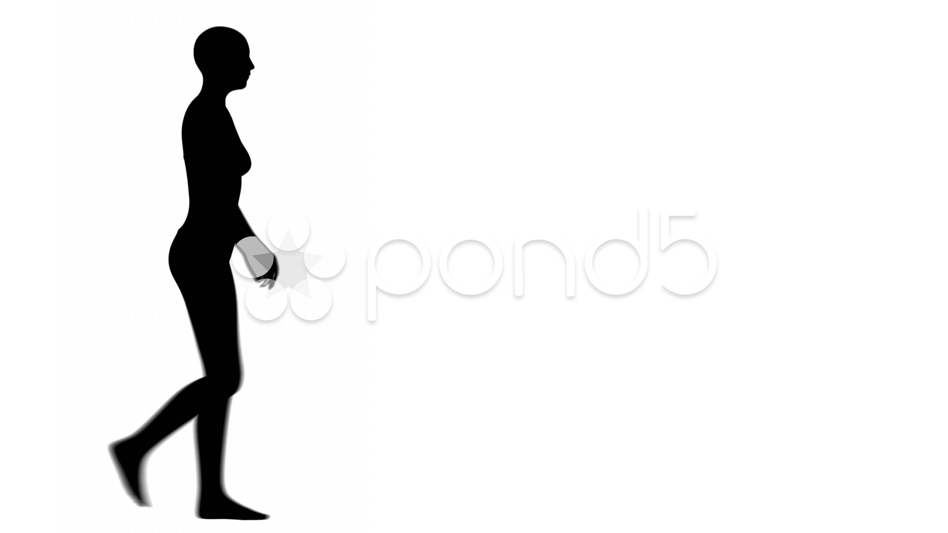 1920x1080 Video Silhouette Of A Woman Walking