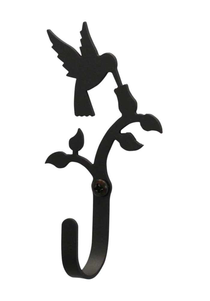 700x1000 Village Wrought Iron Hummingbird Amp Flower Silhouette Wall Hook