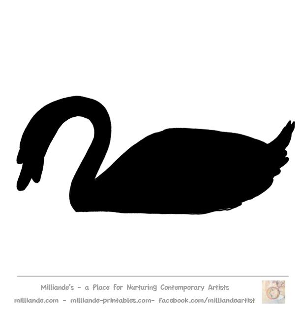 618x631 Black Swan Clipart Love