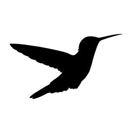 270x270 Hummingbird Silhouette Stencil Stencils