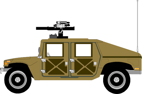 600x400 Humvee Sand Colours Clip Art
