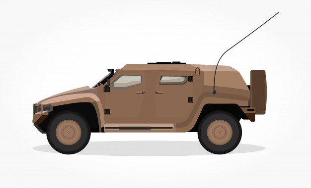 626x380 Brown Army Vehicle Vector Premium Download