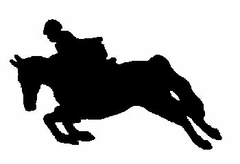 350x240 Hunter Jumper Automotive Amp Horse Trailer Magnetic Silhouette