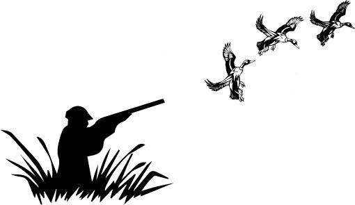 510x295 Duck Svg, Duck Hunter Svg, Duck Silhouette, Hunting Svg, Rifle Svg