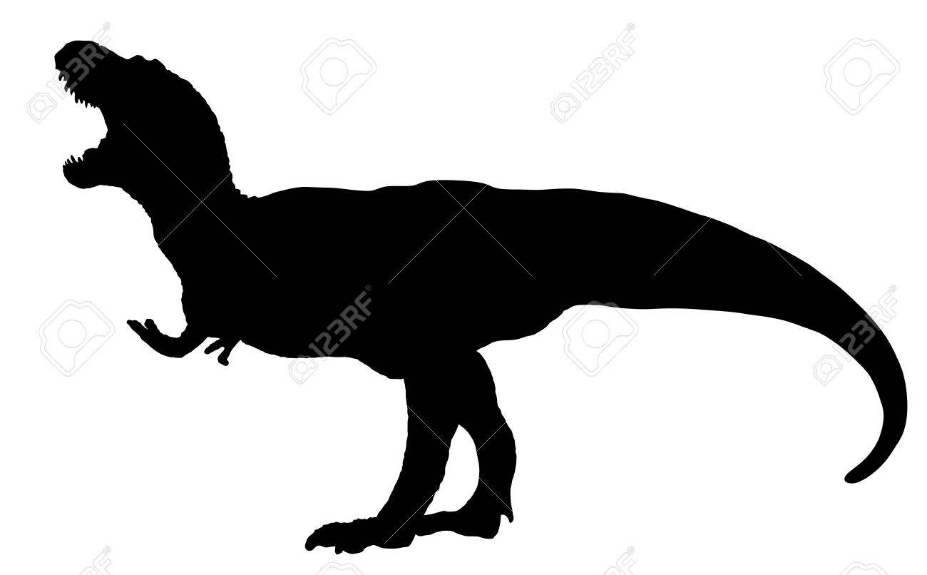 1300x806 Dinosaur Predator Hunter T Rex Raptor Silhouette Vector Clipart