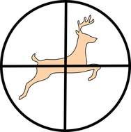 188x190 Deer Turkey Hunting Silhouette Clipart Free Image