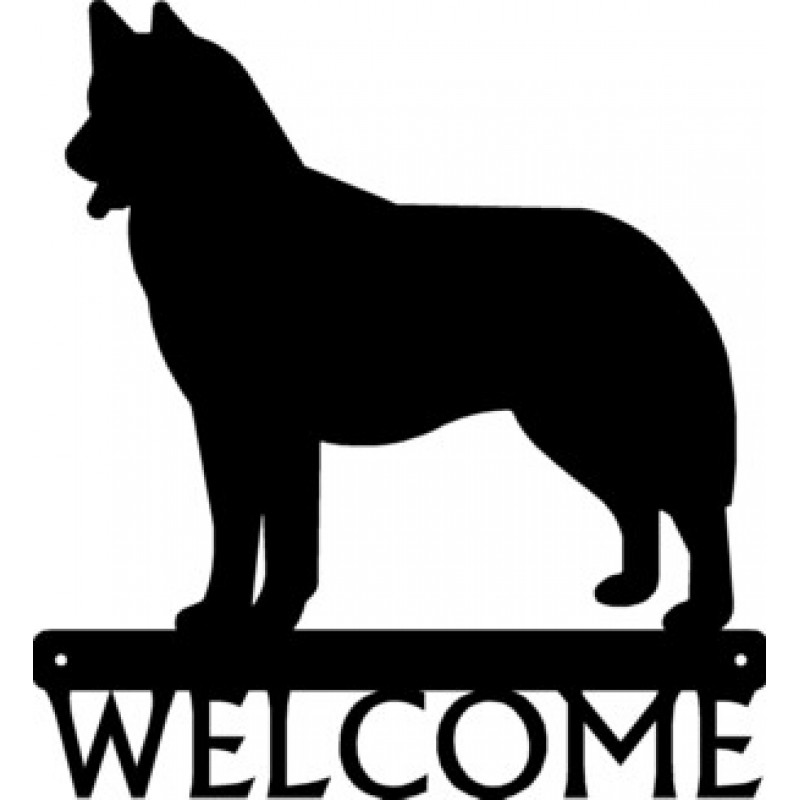 800x800 Dog Welcome Sign Breed Husky