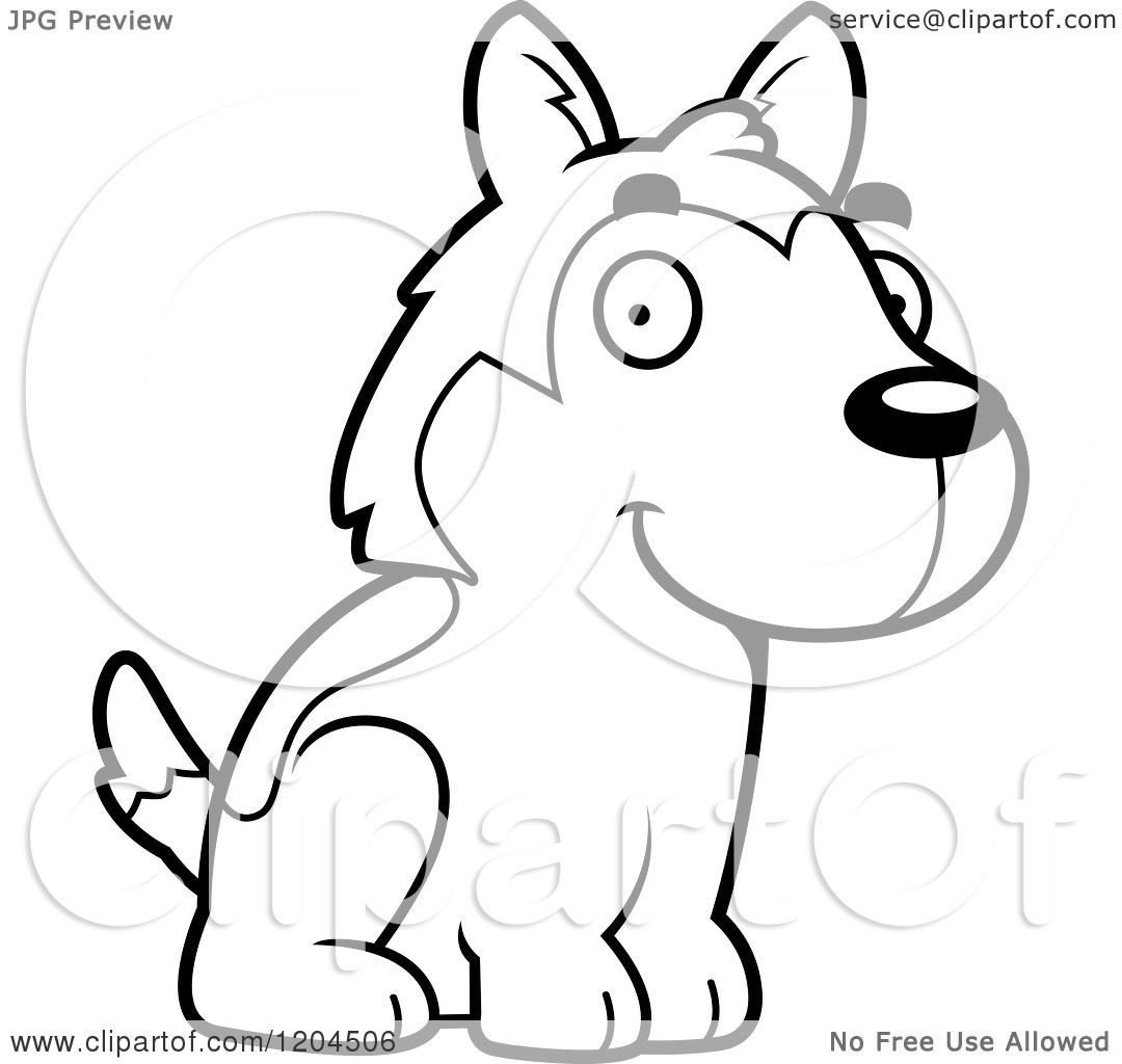 Husky Head Silhouette