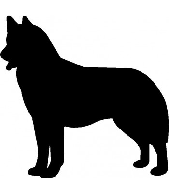 350x400 Dog Personalized House Sign Breed Siberian Husky Head