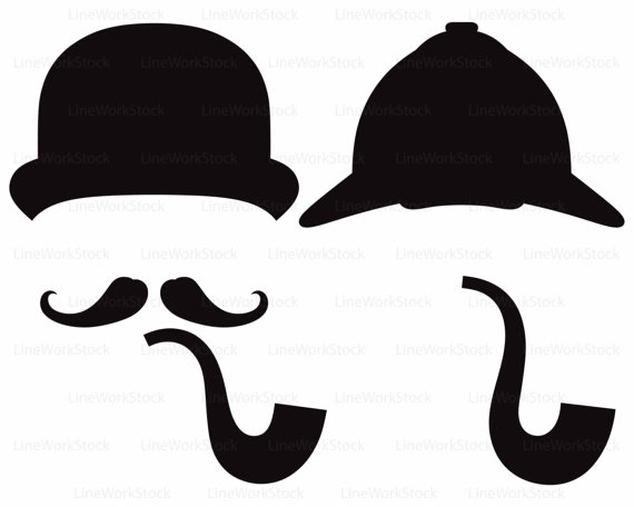 570x456 Sherlock Holmes Svgpipe Cliparthat Svghat Silhouettepipe
