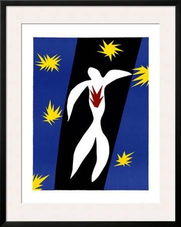 360x450 Fall Of Icarus Framed Art Print By Henri Matisse
