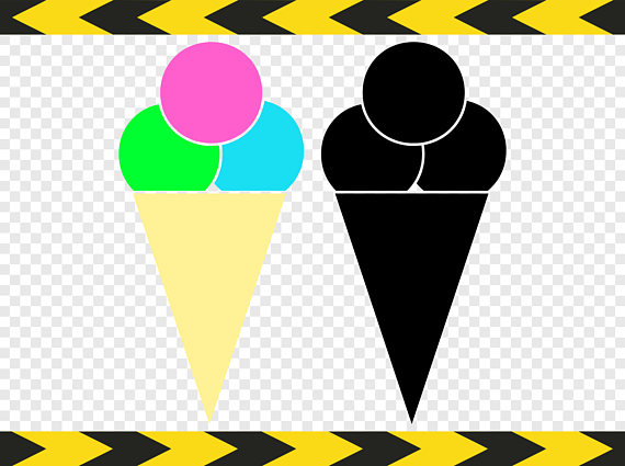 570x425 Ice Cream Cone Svg Clipart Clip Art Cut Files For Silhouette