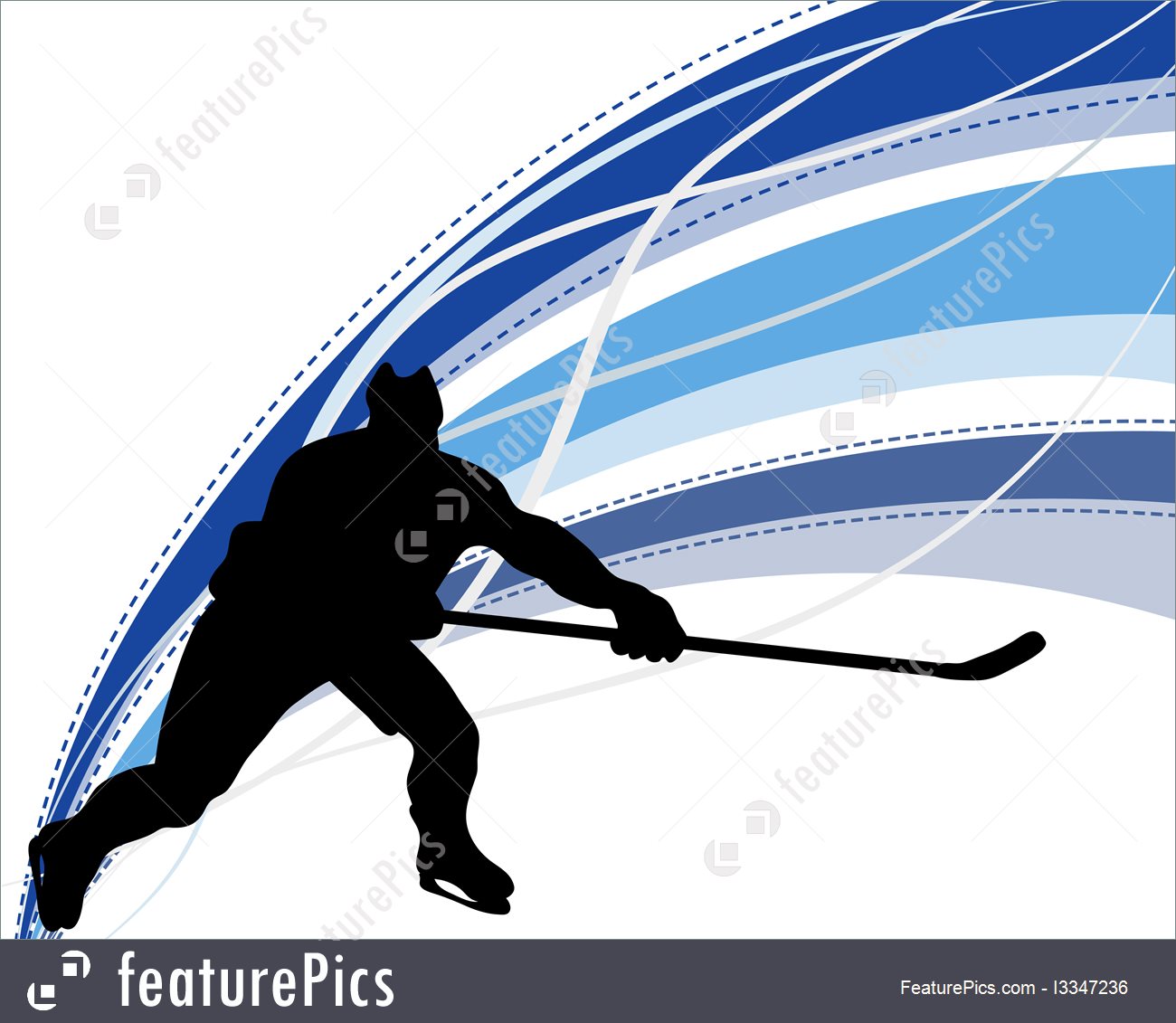 1300x1131 Hockey Player Silhouette Illustration