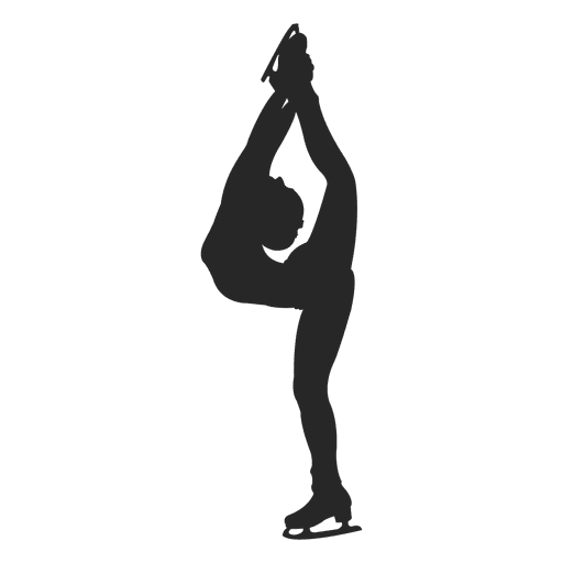 512x512 Ice Skating Female Silhouette