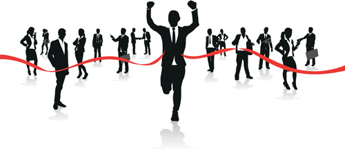 500x216 Woman Running Silhouette Free Vector Download (7,656 Free Vector