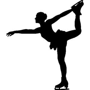300x300 Ice Skater Silhouette