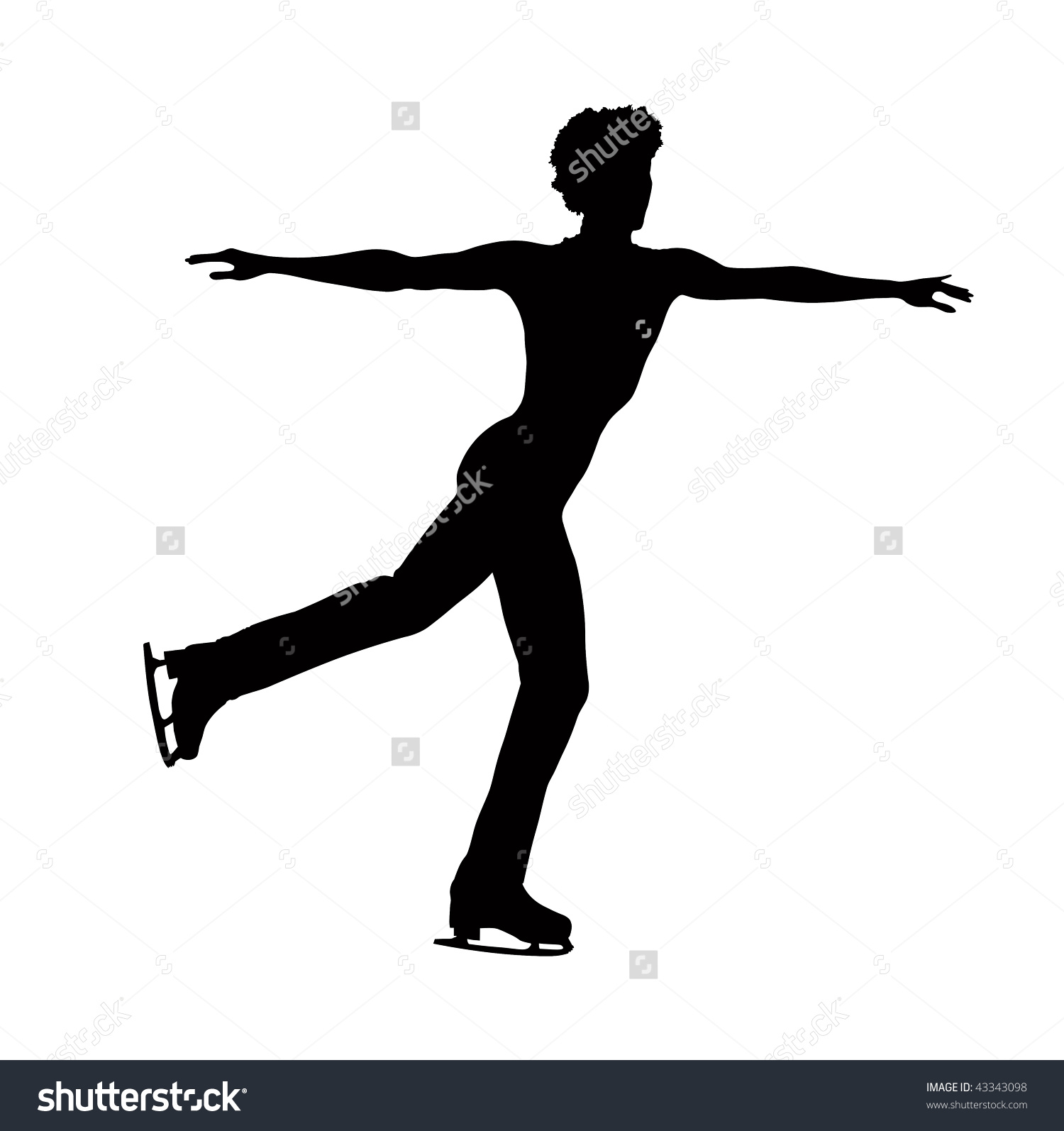 1500x1594 Figure Skating Clipart