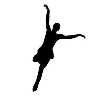 340x340 Free Silhouettes Ice Skate, Silhouette