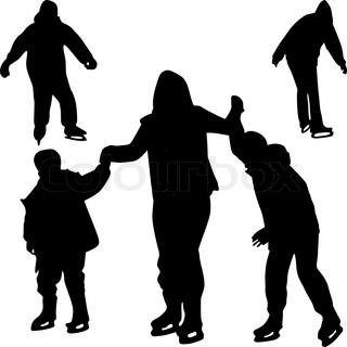 320x320 Ice Skating Silhouette