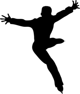 258x300 Male Figure Skating Silhouette