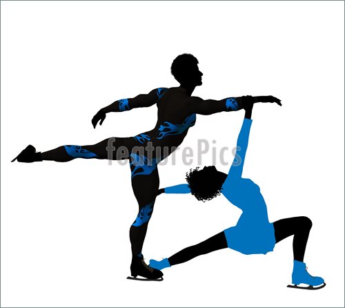 500x446 Winter Sport Couple Ice Skating