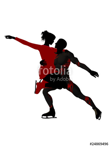 375x500 Couple Ice Skating Silhouette Stock Photo And Royalty Free Images