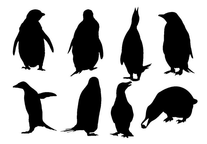 700x490 Free Penguin Silhouette Vector