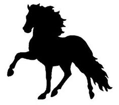 236x209 Pink Horse Silhouette Gallery Wrap Canvas Horse Art